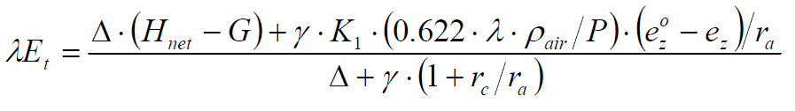 Penman equations